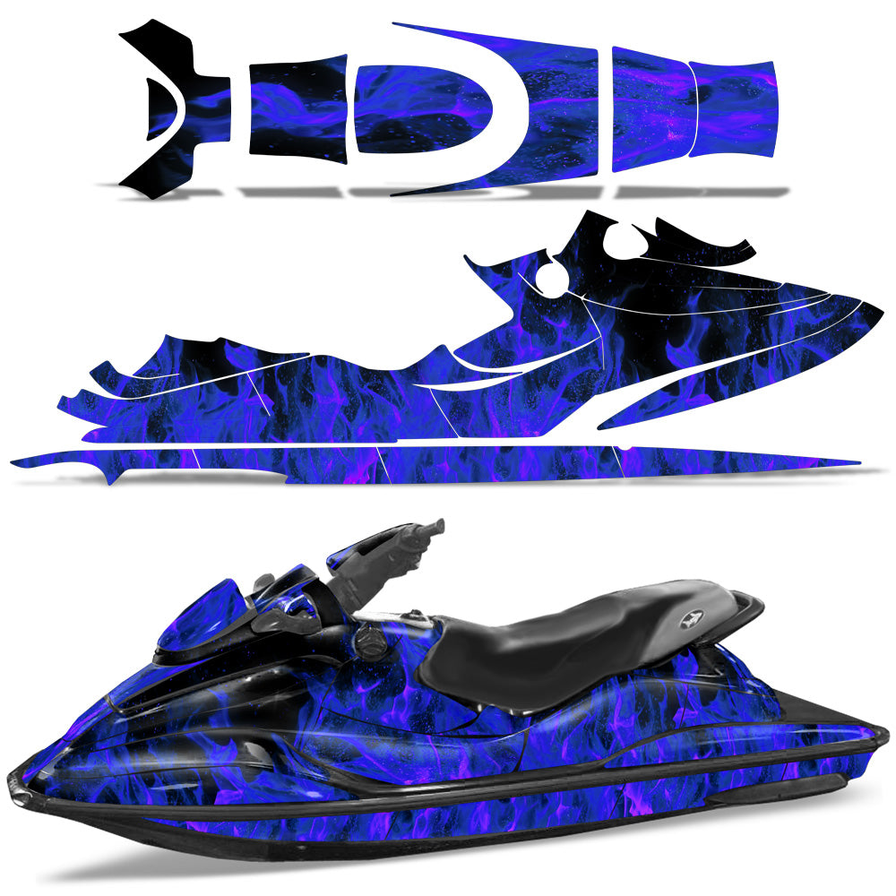 Sea-Doo Bombardier GSX 1996-1999 Jet Ski Graphic Wrap Kit - Flames