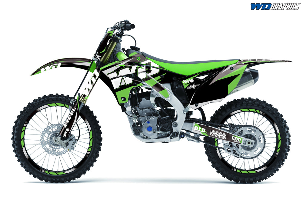 Kawasaki KX 250F 2013-2016 Motocross Graphic Kit WD Race