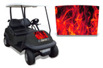 Club Car Precedent i2 2004-2017 Golf Cart Hood Wrap Graphic Kit - Flames