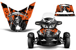 Can Am BRP (RTS) Spyder 2010-2011 Roadster Hood Graphic Kit - Reaper V2