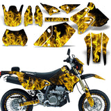 Suzuki DRZ 400 S/SM 2000-2023 Dirt Bike Motocross Graphic Decal Kit - Flames